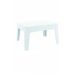 Location table basse vitro blanche 70*50*43