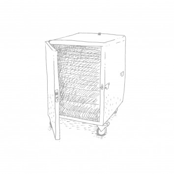 Location etuve gm ventilée 10 niv.4 grilles 60*80 3kw 220v inox