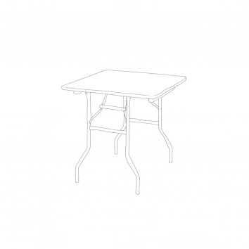 Location table carrée pm  - l.76 - l. 76 - h.76 (à napper)