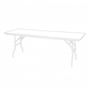Location table rectangulaire 76/220 cm pliante