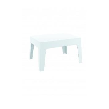 Location table basse vitro blanche 70*50*43