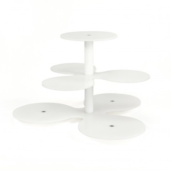 Location présentoir gateaux blanc 7 plateaux