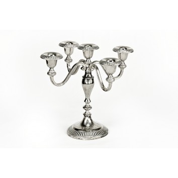 Location chandelier 5b métal argenté